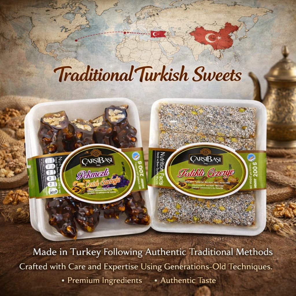 Sweets Set Cevizli Sucuk & Pistachio Cezerye