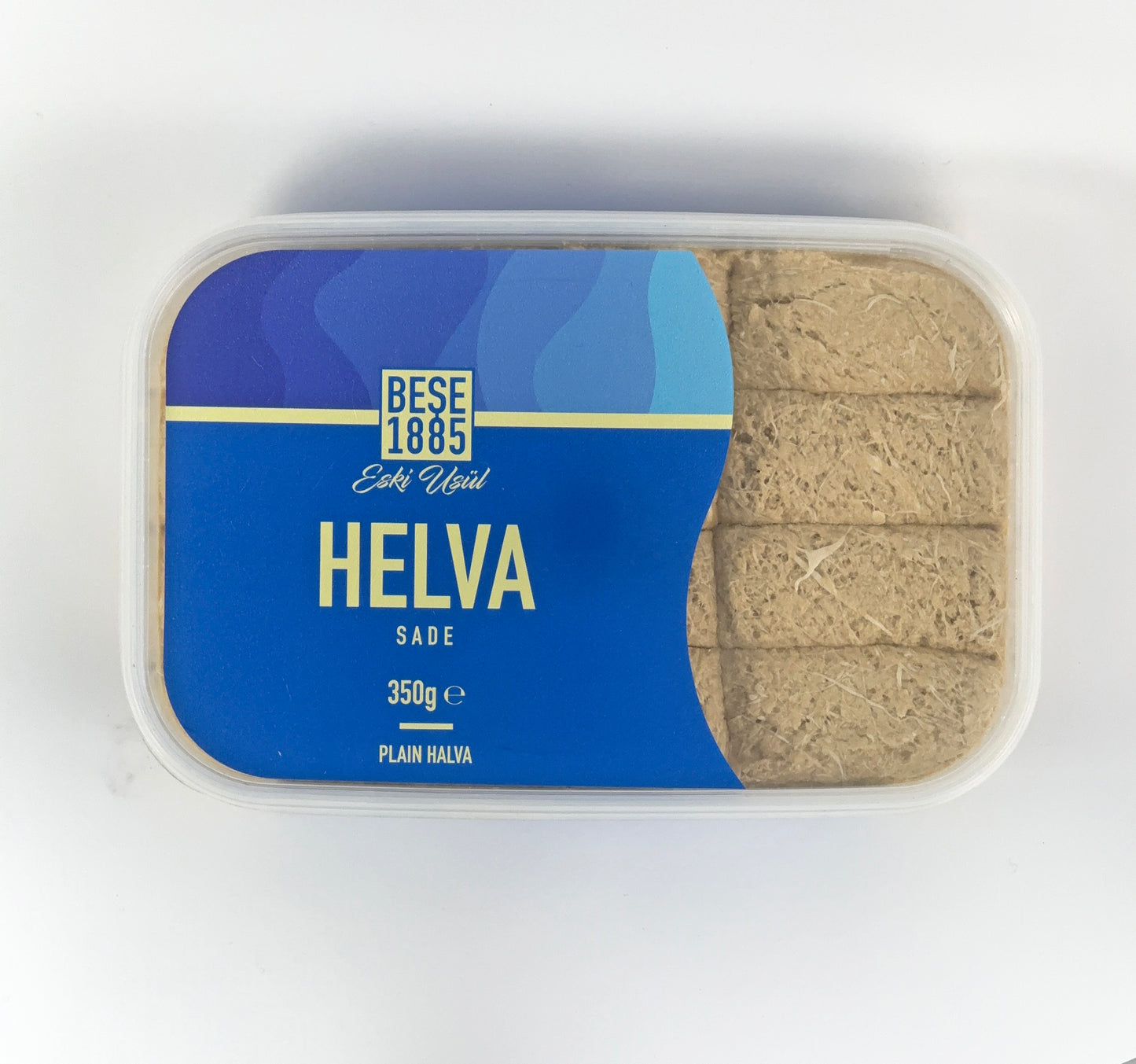 Klassisch Köstliche Halva aus der Türkei 350 g – Tahin-Halva – 52% Sesampaste – Glutenfrei – Ohne Glukosesirup, Palmöl & künstliche Süßstoffe – Halwa, Perfekt für besondere Anlässe (Klassisch)