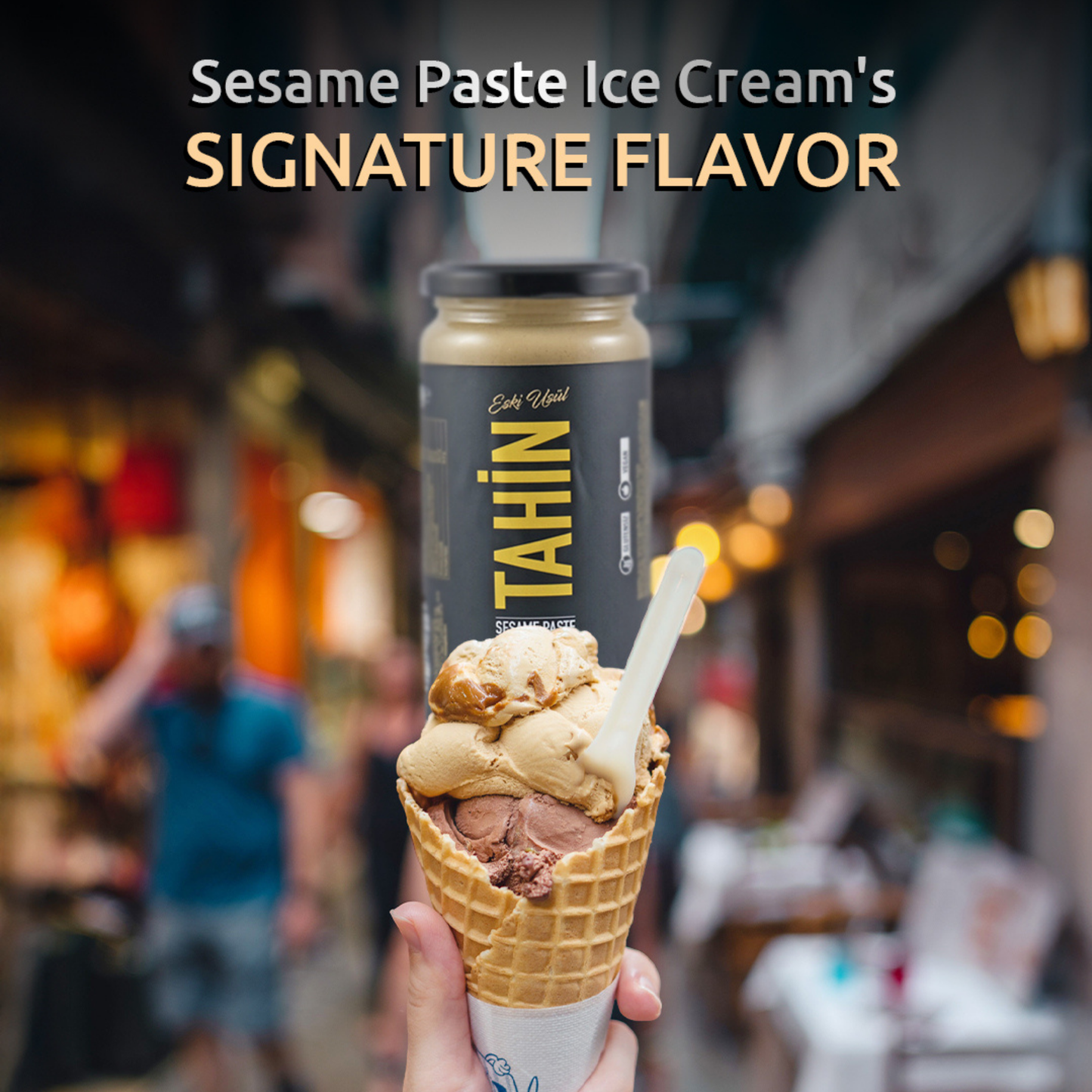 Traditionelle türkische Tahin-Sesampaste im Glas – Tahini Einfach oder Doppelt Geröstet – Reine Zutaten Ohne Zusatzstoffe – Herstellung nach überlieferten Methoden seit 1885 (230 g, Doppelt geröstet)