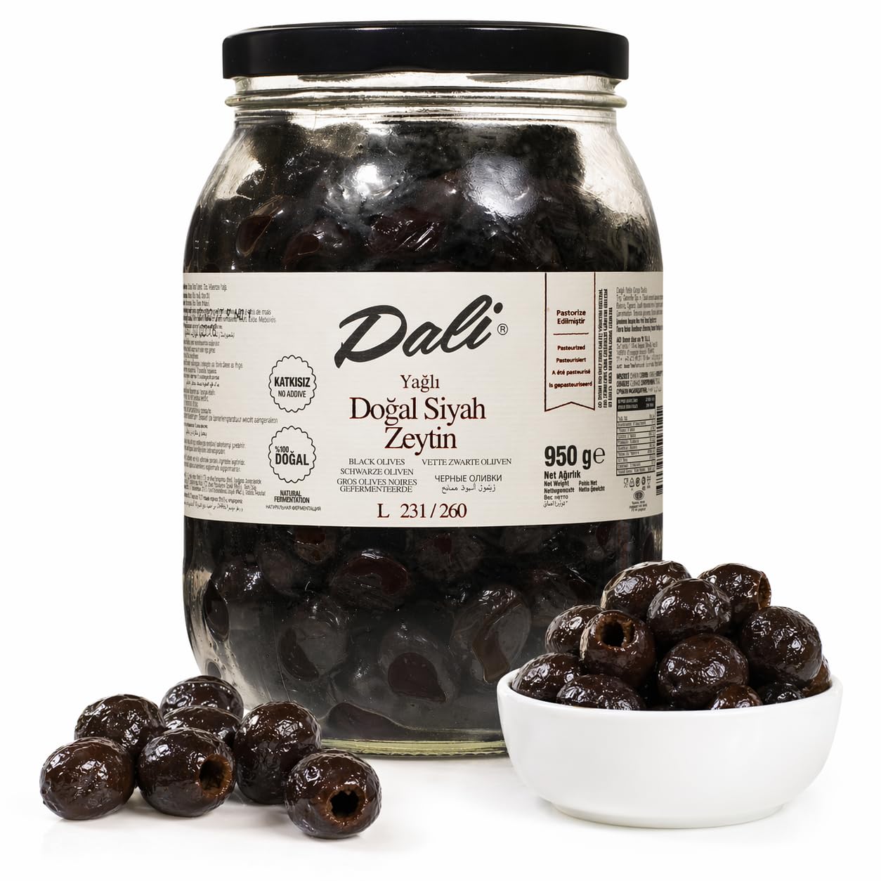 Dali Schwarze Oliven L 950 g