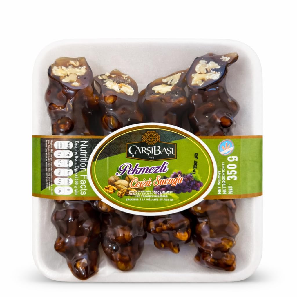 Turkish Pekmez Walnut Sucuk (Cevizli Sucuk) 350g