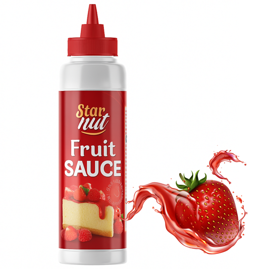 Premium Qualität Fruchtsauce Dessert Topping, 250 g – Natürlich mit Hibiskus-Extrakt, ohne künstliche Farbstoffe, Palmöl & Glukosesirup, Perfekt als Topping für Eis, Kuchen, Waffeln