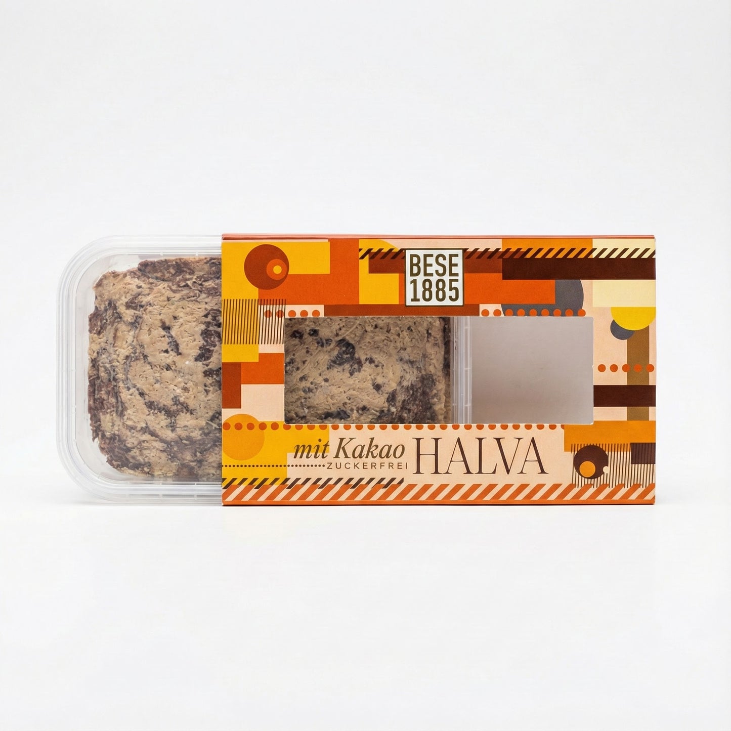 Köstliche Halva aus der Türkei 227 g – Zuckerfreie Tahin-Halva mit Dattel-Extrakt– 60% Sesampaste – Glutenfrei – Ohne Glukosesirup, Palmöl & künstliche Süßstoffe – Halwa (Kakao)