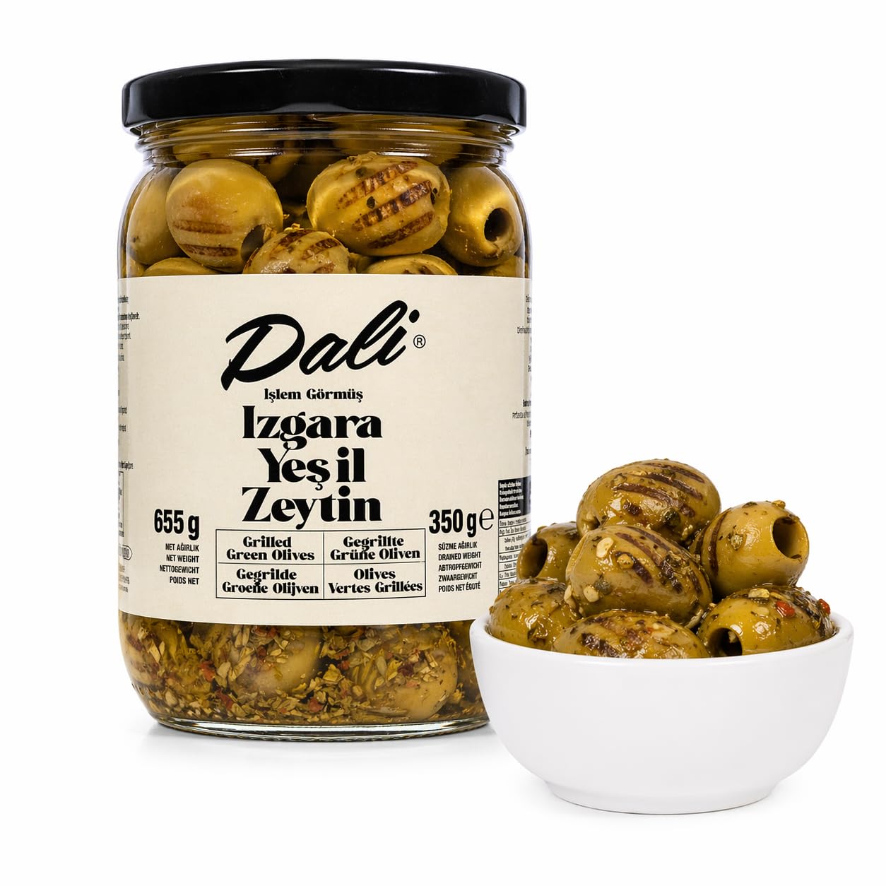 Dali Gegrillte Grüne Oliven 655 g