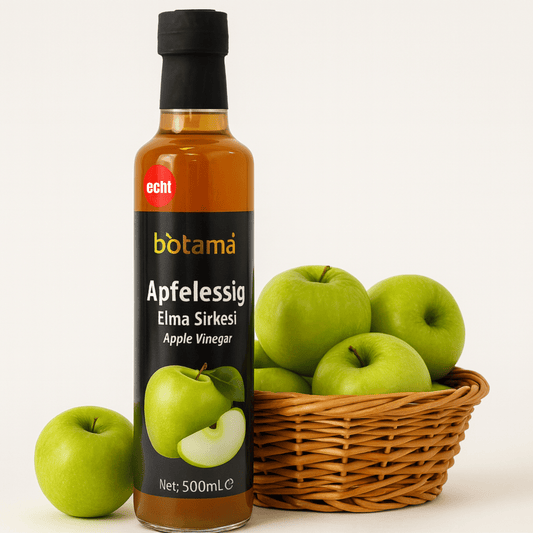 Premium Qualität Apfelessig 500ml – 100% naturreiner Essig aus sonnengereiften Äpfeln – ohne jegliche Zusätze – natürliche Fermentation (500 Ml, Apfelessig)