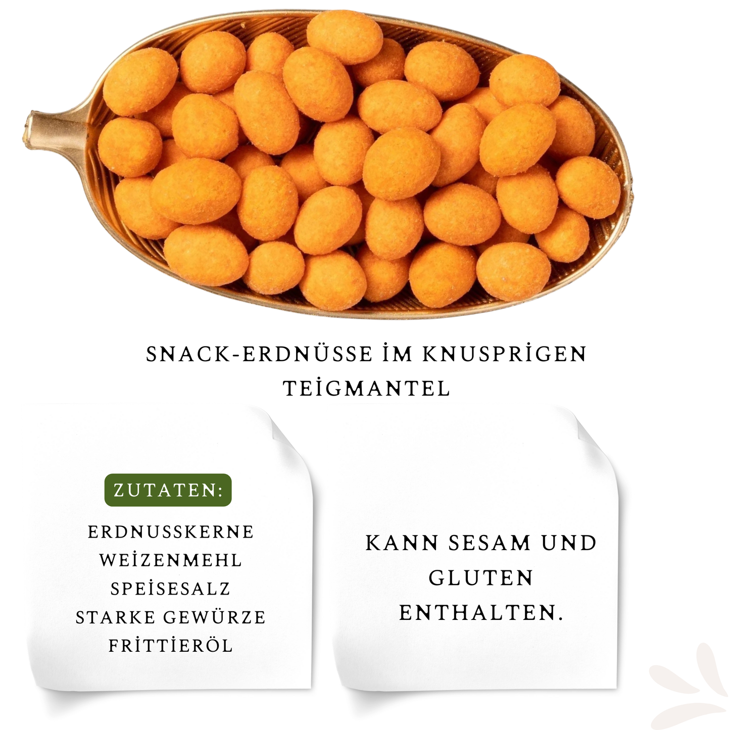 2 Stück × 170g Knuspriger Gewürzte Erdnüsse – Würzig, Aromatisch & Perfekt zum Knabbern | 200g Premium Erdnüsse -Snack, Praktischer Snack für unterwegs (Gewürzte Erdnüsse)