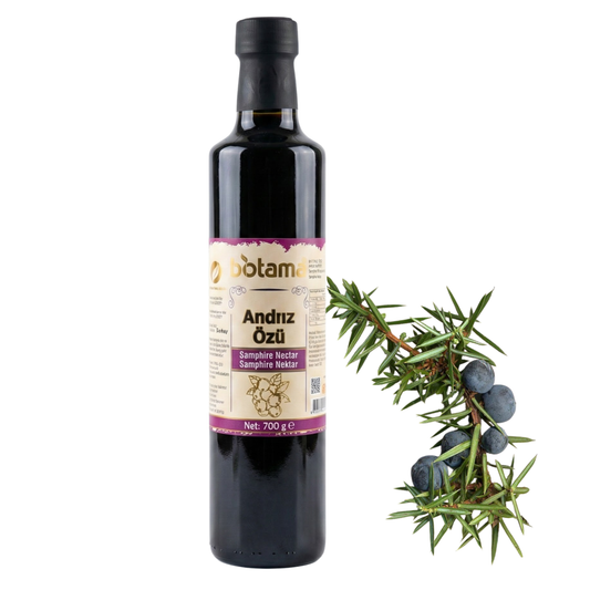 Wacholderbeeren Extrakt, Andiz Pekmez-Sirup 700 g – Naturrein, Ohne Zusatzstoffe, Traditionell Hergestellt, mit flüssigem Propolis sowie Alant-Extrakt und Alantpulver.