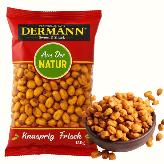 2 Stück × 150g Knuspriger Gewürz-Mais Snack – Würzig, Aromatisch & Perfekt zum Knabbern | Premium Mais-Snack, Praktischer Snack für unterwegs (Mini Gewürzmais)