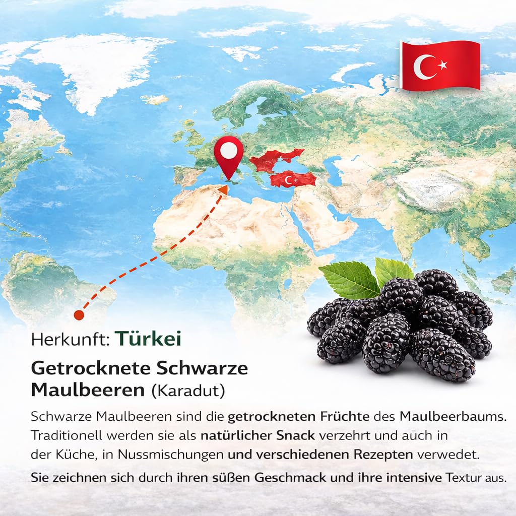Kurutulmuş Kara Dut 500g
