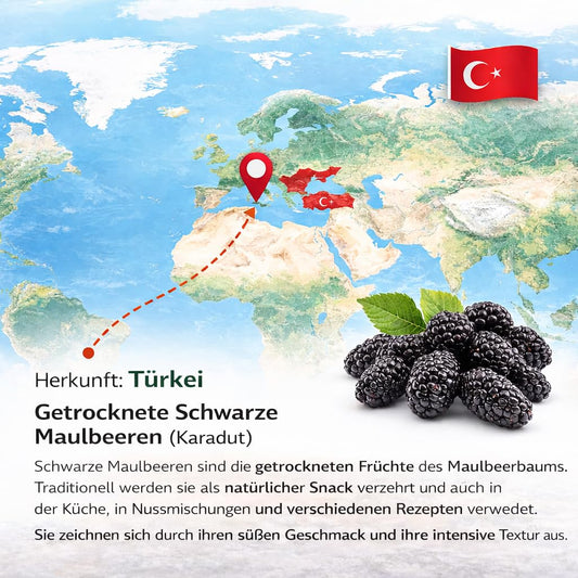 Kurutulmuş Kara Dut 500g