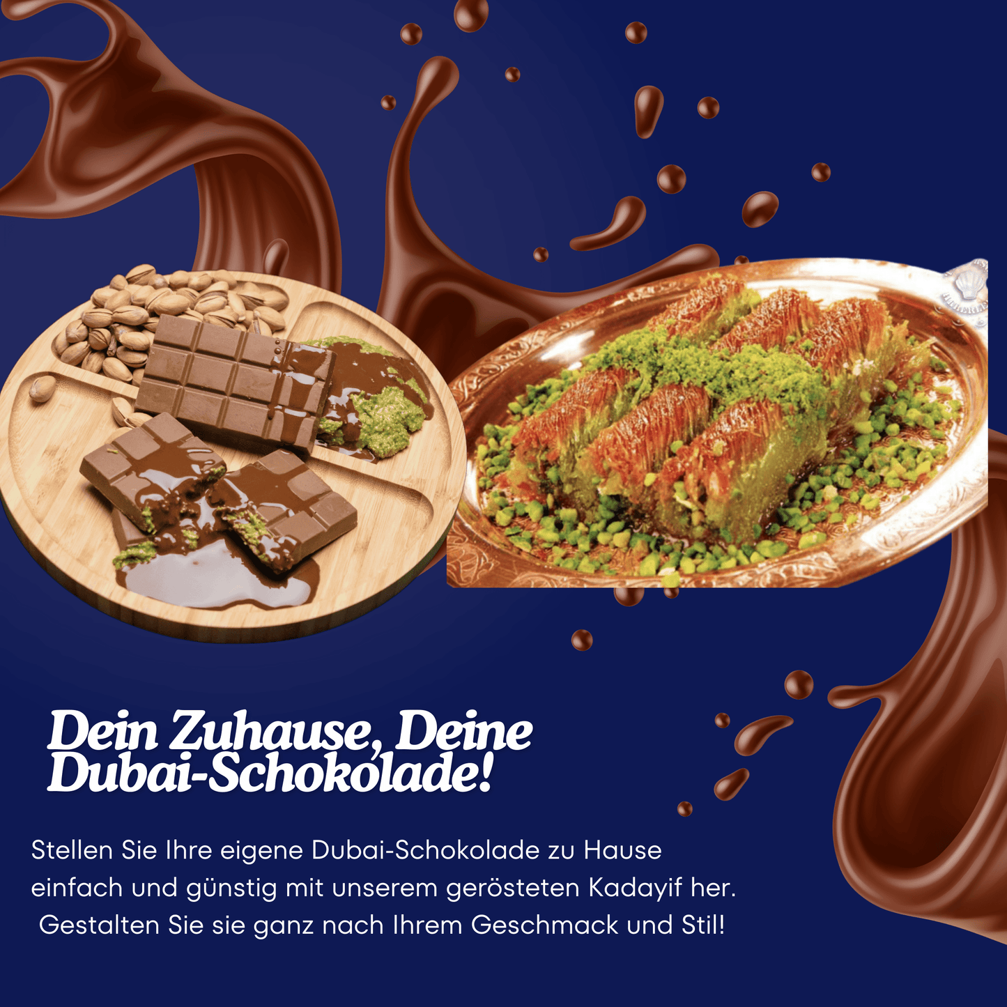 Kadayif 200 g – perfekt für Desserts, Süßspeisen und hausgemachte Dubai-Schokolade, Kadayif