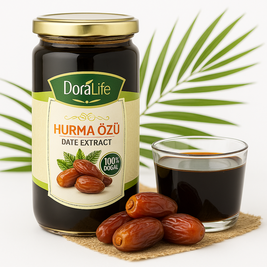 100% Reines Dattelsextrakt - Sirup 640g – 100% Naturrein, Kaltgepresst, Zuckerfrei, Ohne Zusatzstoffe, Traditionell Hergestellt, Vegane Energiequelle, Dattel-Extrakt (Dattel-Extrakt)