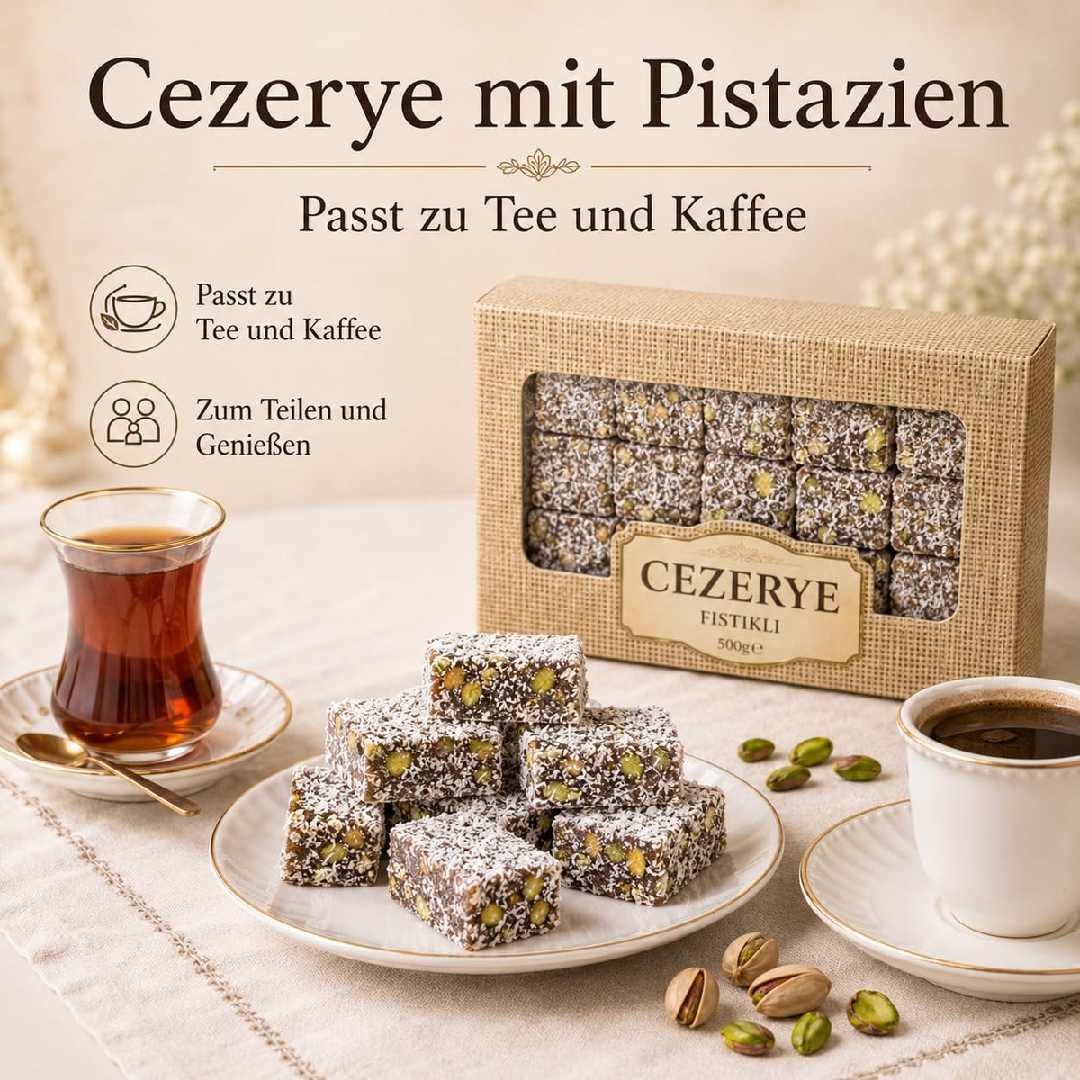Dermann Fıstıklı Cezerye 500 g