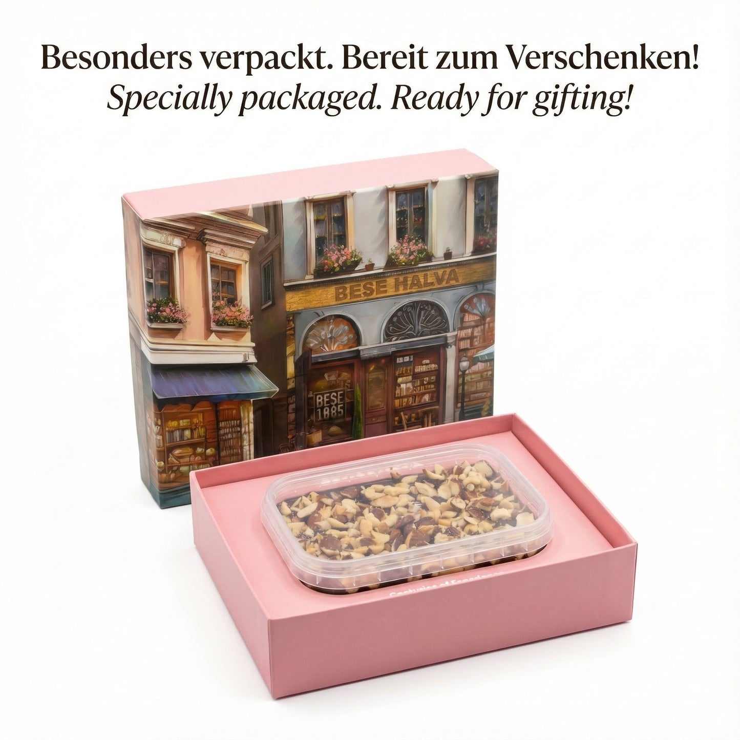 Delicious halva from Turkey 350g – Tahini halva – 52% sesame paste – Gluten-free – No glucose syrup, palm oil &amp; artificial sweeteners – Halva (Gift bag – Chocolate &amp; almonds) 