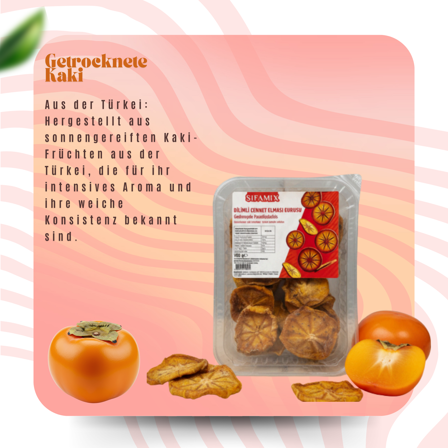 Dried persimmons from Turkey – 100% whole persimmons – Special drying technique – Full-bodied, fibrous texture – No additives – natural, persimmon, Cennet Hurması