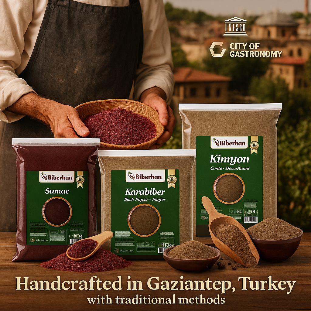 Premium Ground Sumac 500g / Turkish Sumac – Specially Produced in Gaziantep – 100% Natural, No Additives – Fruity and Sour Taste (500g) 