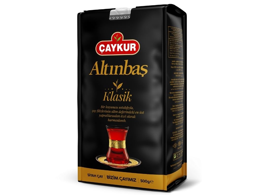 ÇAYKUR Altınbaş Golden Tips, Premium Gourmet Schwarzer Tee, loser Blatttee, kräftige Teeknospen 500 g