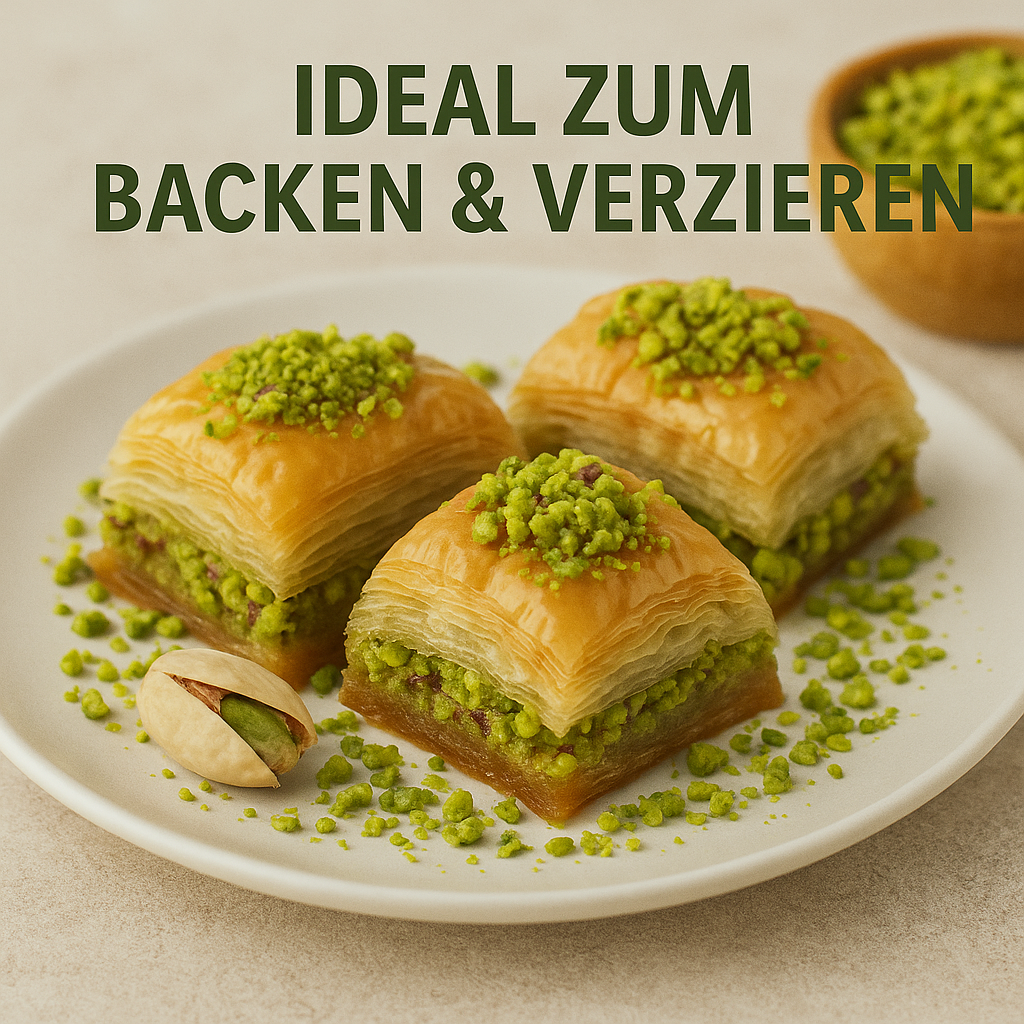 75 gr doğranmış Antep fıstığı, tekrar kapatılabilir cam kavanozda – Gaziantep, Türkiye – Aromatik, Doğal, Premium Kalite – Katkı Maddesi Yok