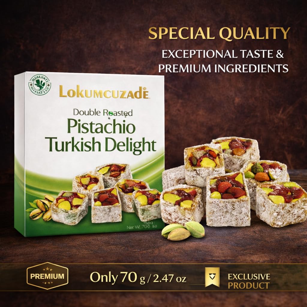 Pistazien Lokum (Turkish Delight) 8er Box 560 g