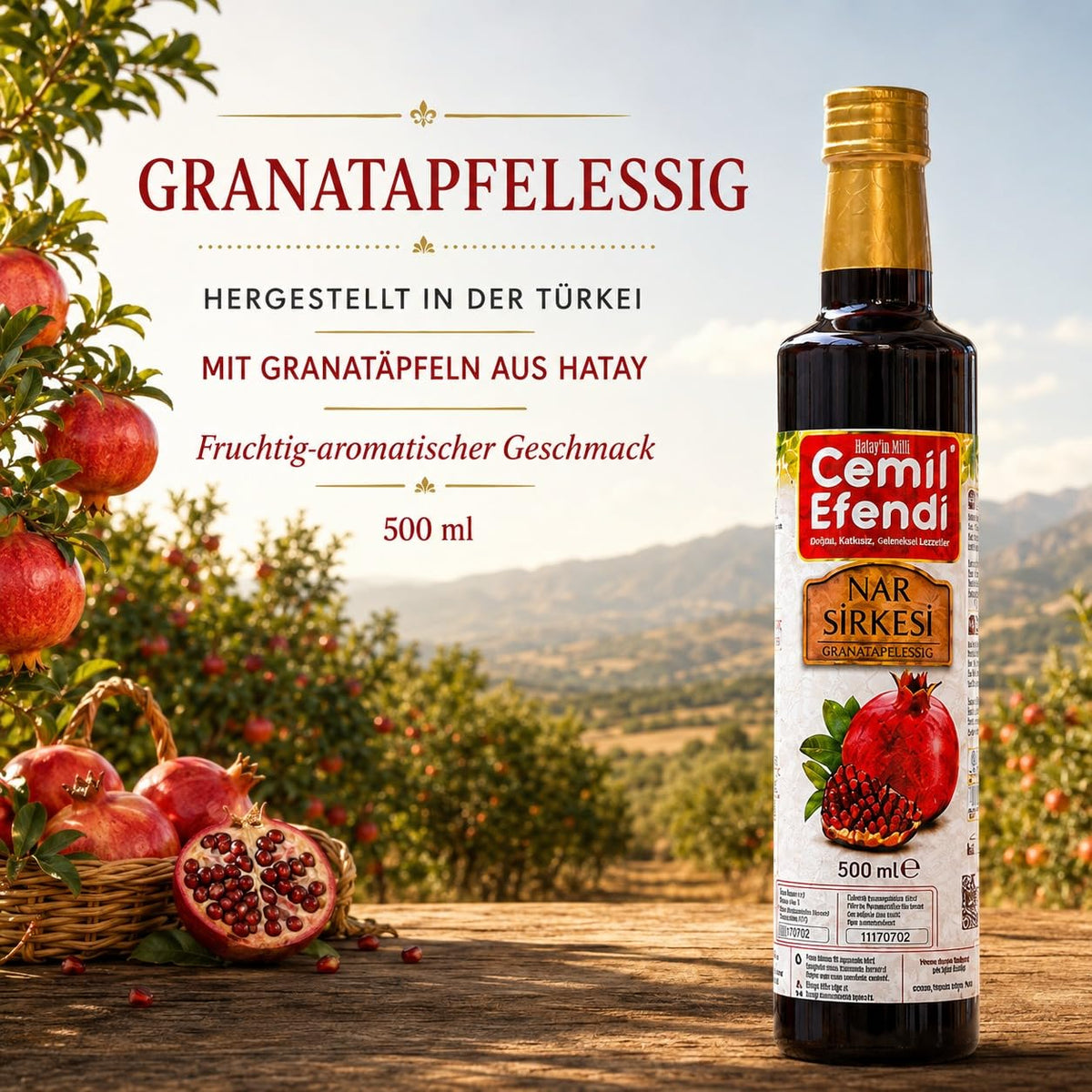 Cemil Efendi Nar Sirkesi 500 ml