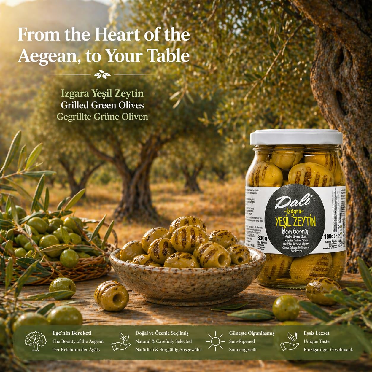 Dali Izgara Yeşil Zeytin 330 g