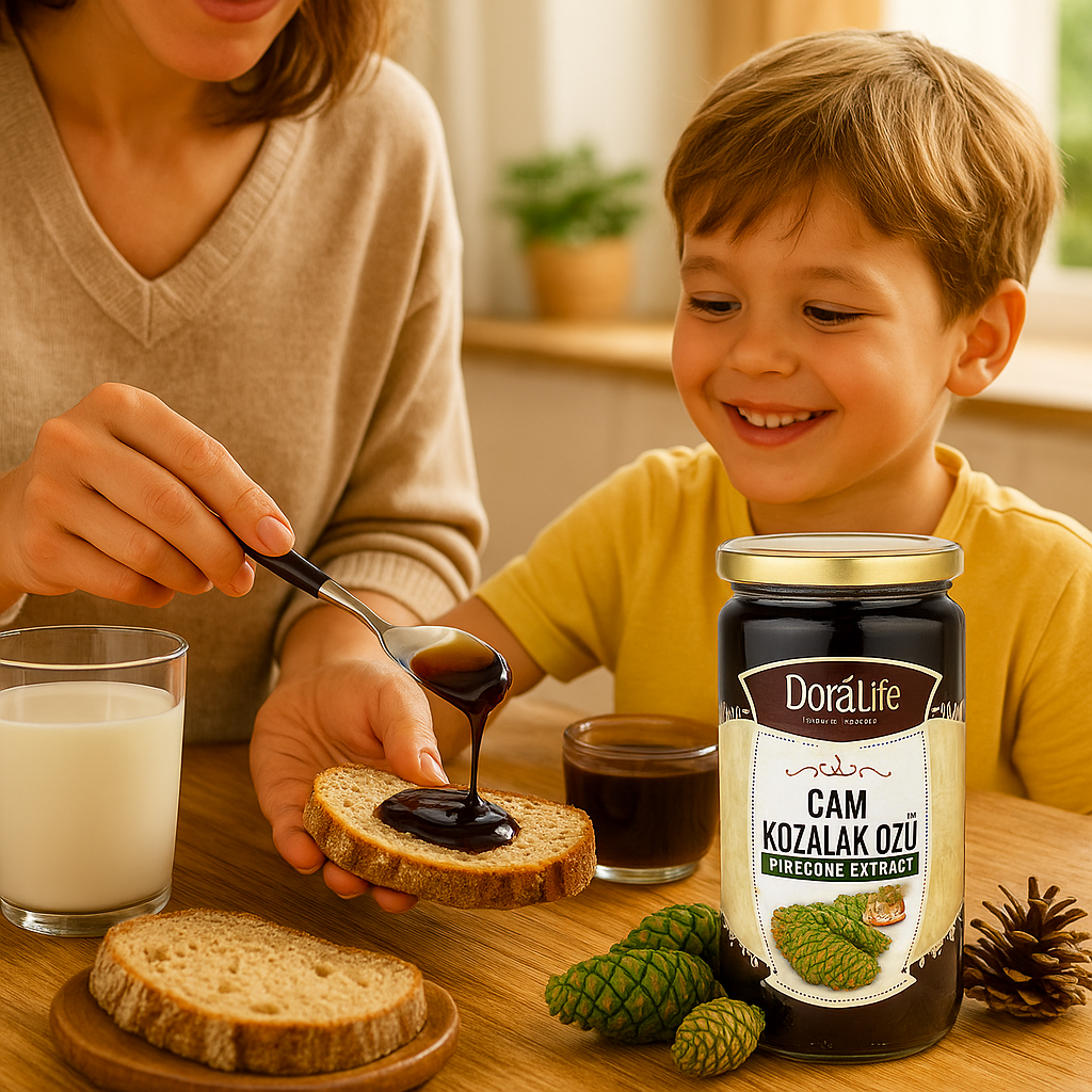 100% Reines Tannenzapfenextrakt - Sirup 640g – 100% Naturrein, Kaltgepresst, Zuckerfrei, Ohne Zusatzstoffe, Traditionell Hergestellt, Vegane Energiequelle, Kozalak Pekmezi (Kiefernzapfen-Extrakt)