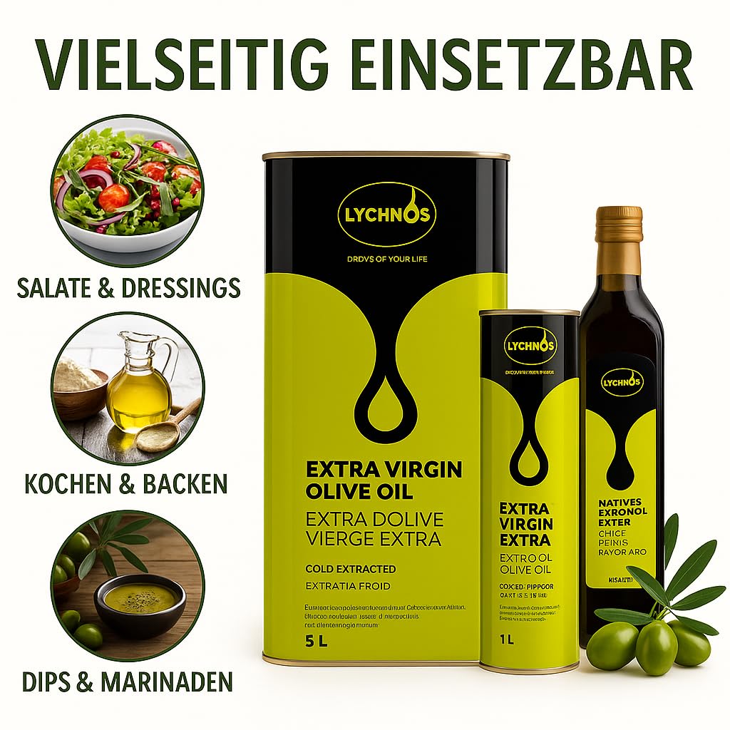 750 ML Premium Griechisches Natives Olivenöl Extra aus Kreta – Zertifiziert & Laborgeprüft –Traditionell & kaltgepresst direkt nach der Ernte, 100 % Natürlich – Sichere Verpackung (750 Milliliter)