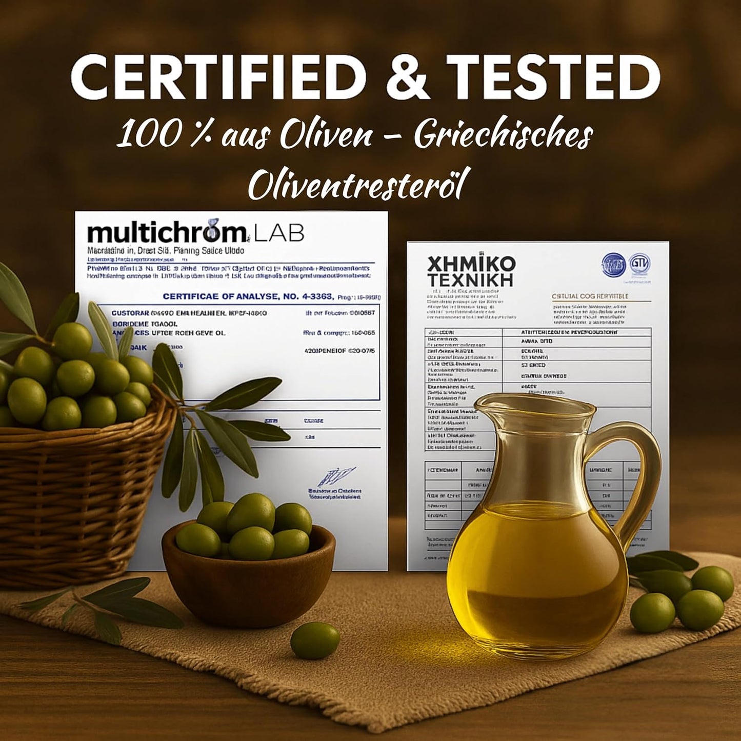 Elia Core 4 Liter 100% Griechisches Oliventresteröl - olive pomace oil, 100% aus Oliven hergestellt mit 10% nativem Olivenöl extra – perfekt zum Braten, Frittieren und Kochen