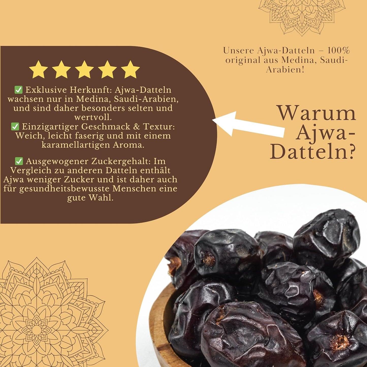 Ajwa Dates from Medina 500g