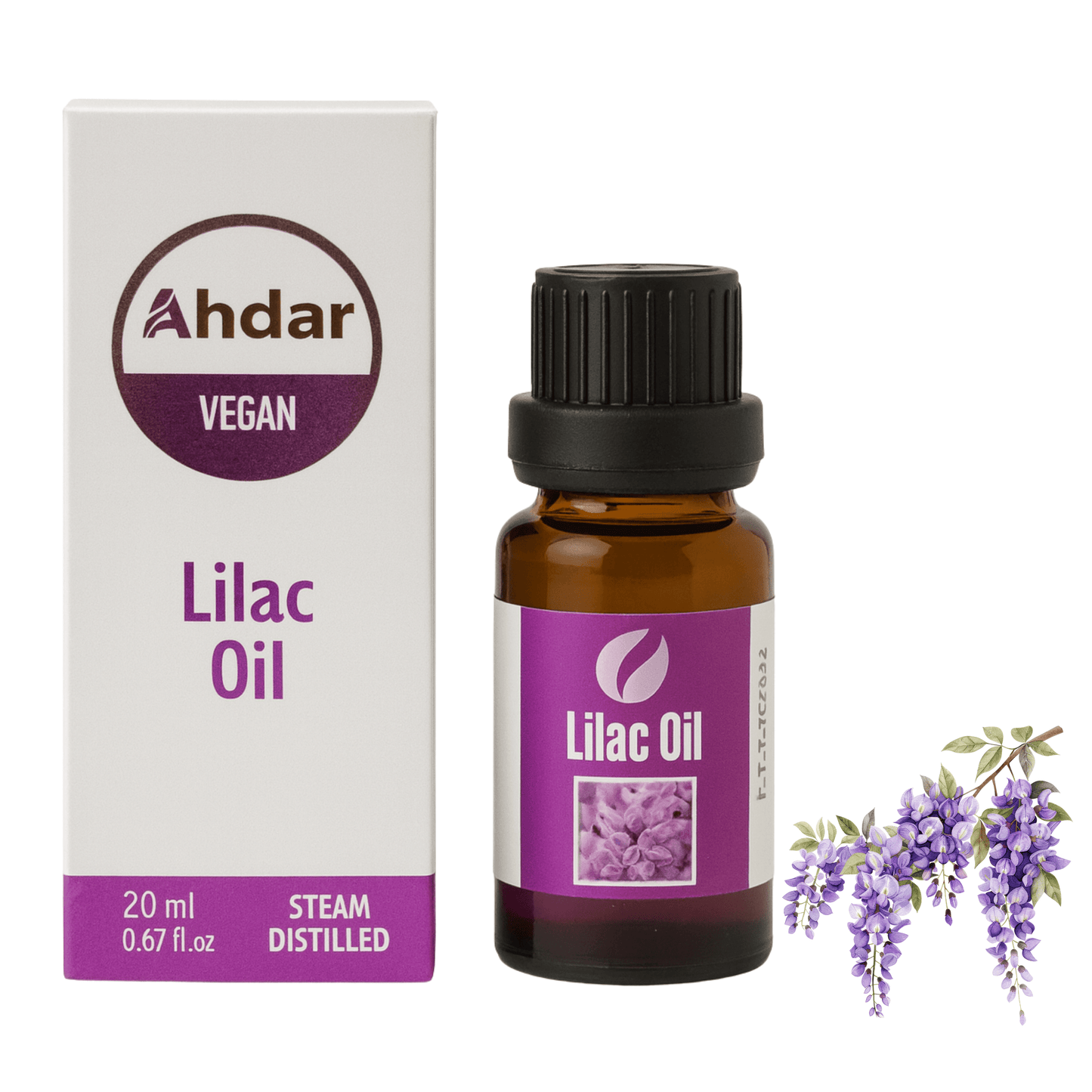 20 ml - 100% Fliederöl, Reines Ätherisches Öl – Natürlich & Ohne Zusätze – Premium Qualität für Aromatherapie, Diffuser, Massage & Wellness (Fliederöl)