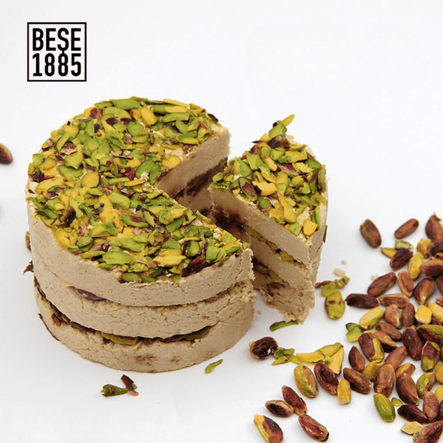 Delicious halva from Turkey, 450g – Special cake-shaped halva, tahini halva – 52% sesame paste – Gluten-free – No glucose syrup, palm oil &amp; artificial sweeteners – Halva (pistachio &amp; chocolate) 
