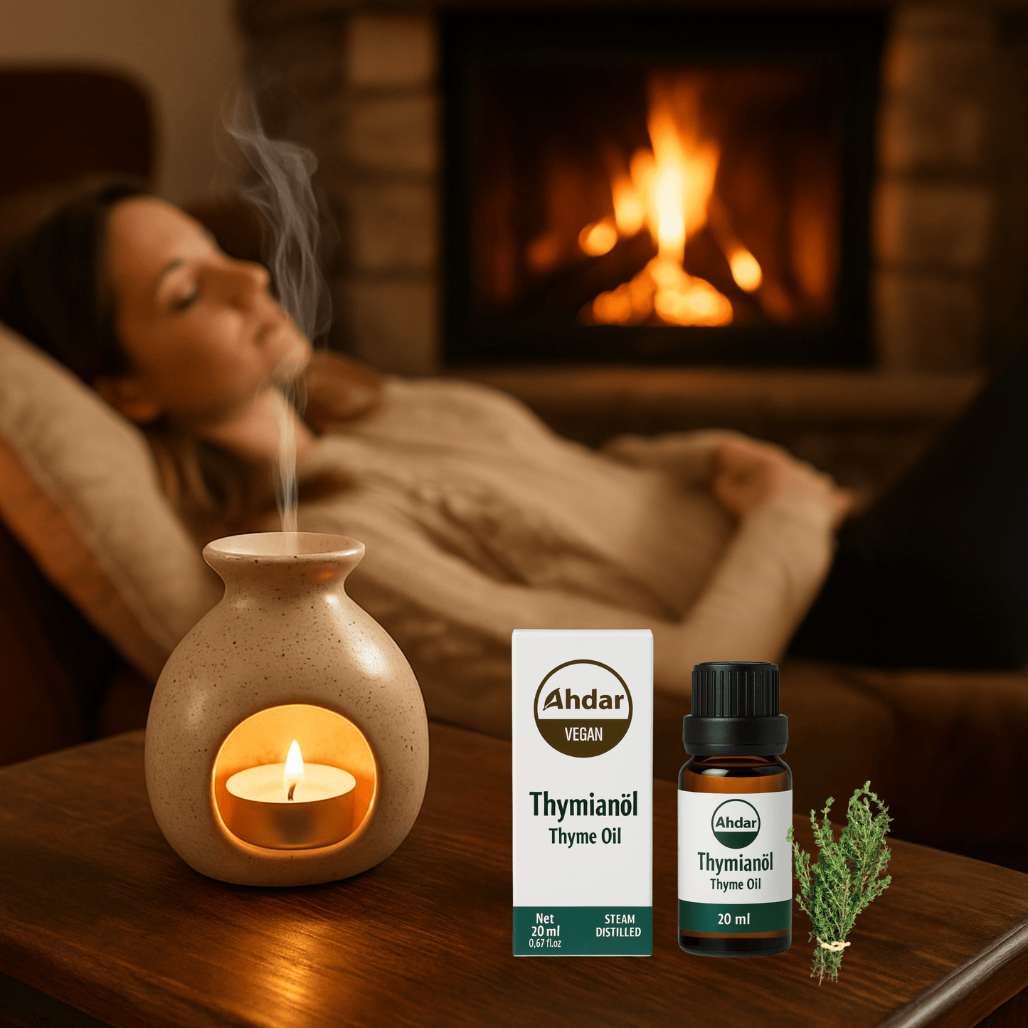 20 ml'lik birinci sınıf kekik yağı, %100 saf, katkı maddesi içermez ve ışıktan korunaklı cam şişede soğuk pres yöntemiyle üretilmiştir. Masaj, bakım ve gıda kullanımına uygun %99 oranında gerçek kekik yağıdır. 