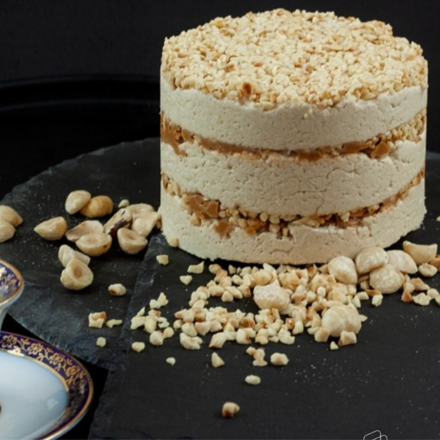 Delicious halva from Turkey, 450g – Special cake-shaped halva, tahini halva – 52% sesame paste – Gluten-free – No glucose syrup, palm oil &amp; artificial sweeteners – Halva (caramel &amp; hazelnut) 