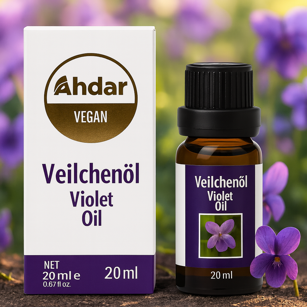 20 ml,100% Veilchenöl, Reines Ätherisches Öl – Natürlich & Ohne Zusätze – Premium Qualität für Aromatherapie, Diffuser, Massage & Wellness (Veilchenöl)