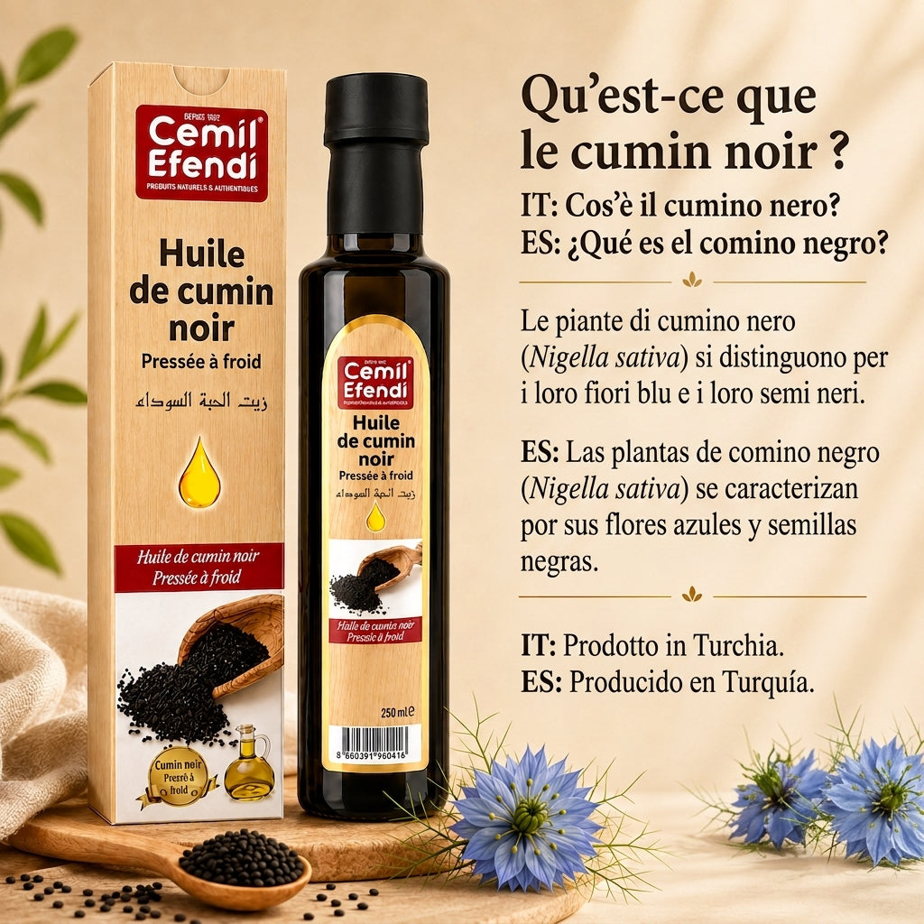 Cemil Efendi Soğuk Sıkım Çörek Otu Yağı 250 ml