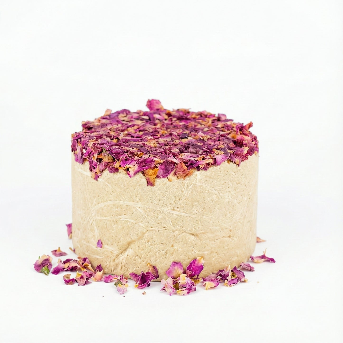 Delicious halva from Turkey, 450g – Special cake-shaped halva, tahini halva – 52% sesame paste – Gluten-free – No glucose syrup, palm oil &amp; artificial sweeteners – Halva (rose with rose petals) 