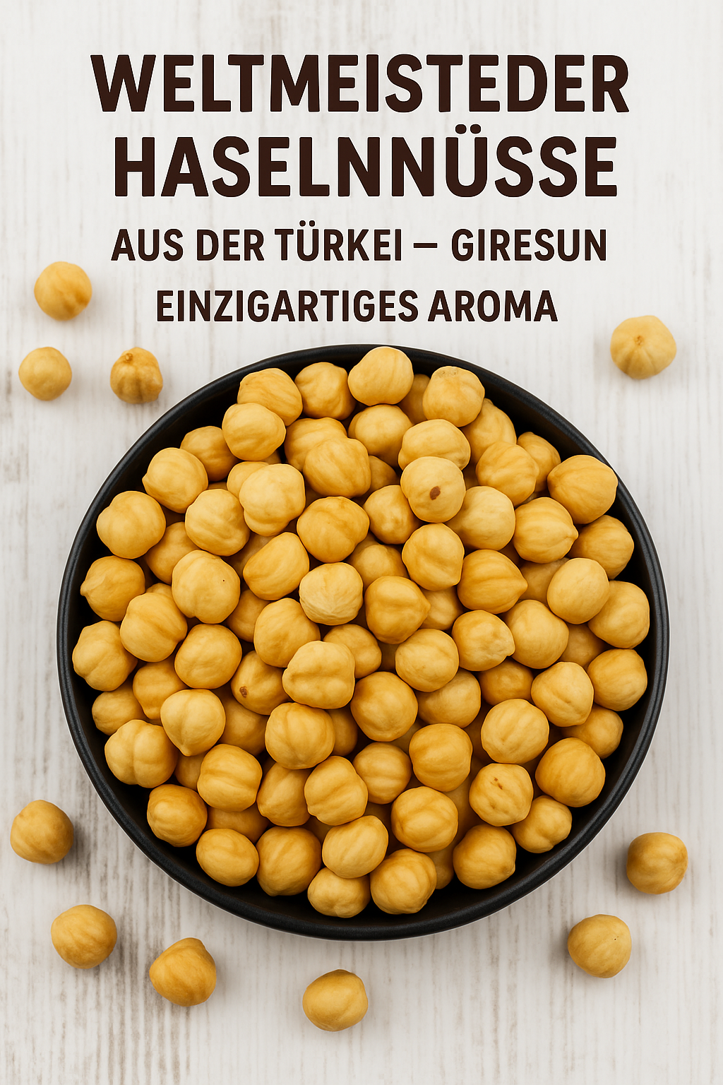 Premium Geröstete Türkische Haselnüsse 2×500g – Giresun Herkunft | Natürlich, Ungesalzen, Vegan | Hoher Protein- & Ballaststoffgehalt | Ideal zum Backen & Snacken (Geröstete Haselnüsse 2×500 g)