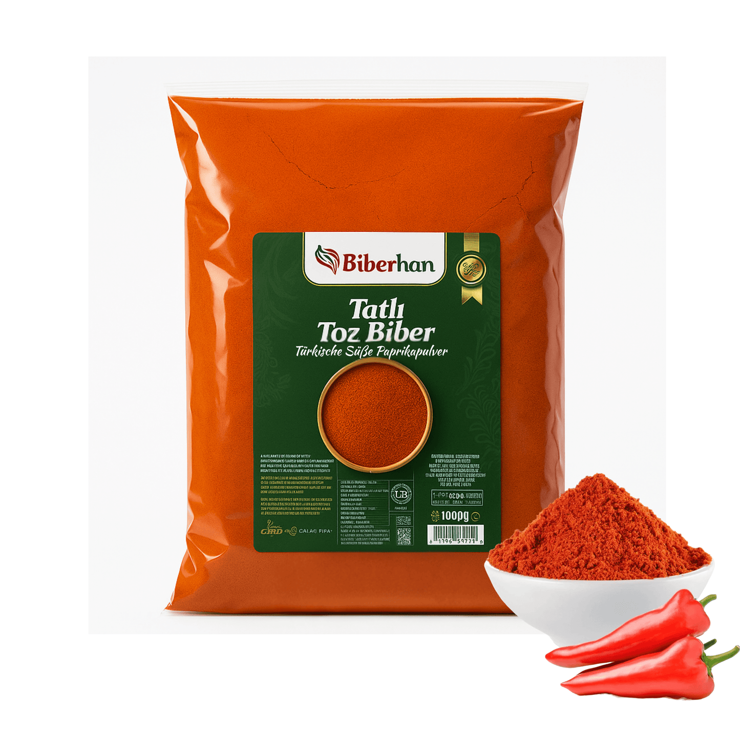 500g Premium Sweet Red Paprika Powder/Turkish Kırmızı Tatlı Toz Biber – Specially produced in the UNESCO culinary city of Gaziantep – 100% Natural, No Additives &amp; Intense Aroma 