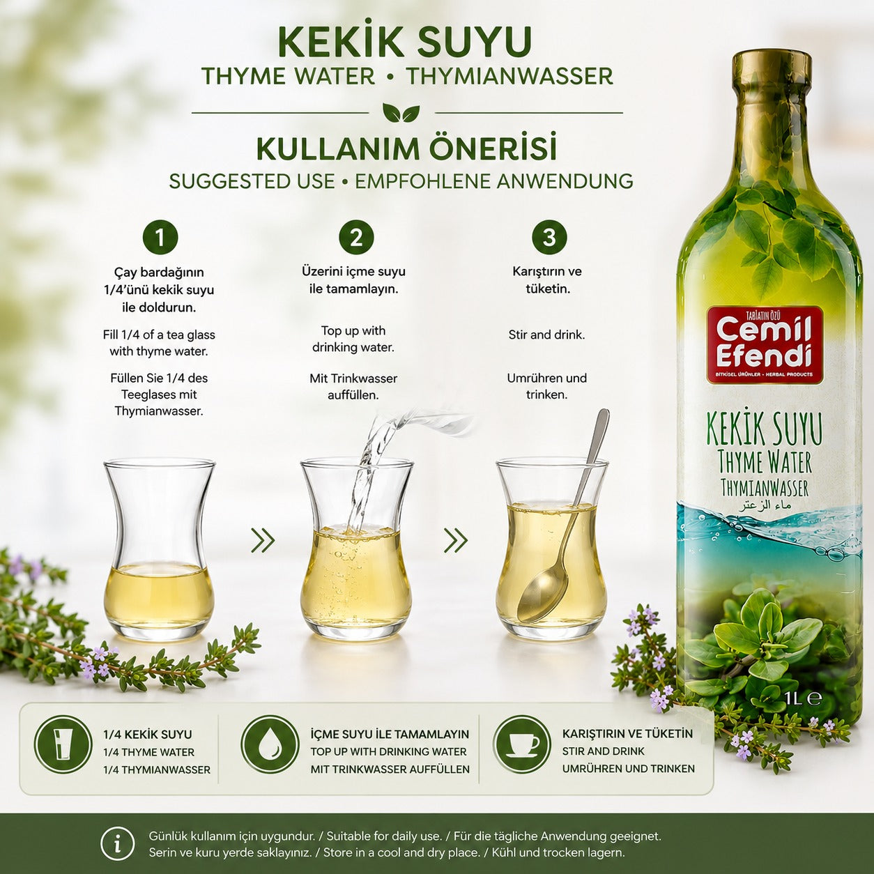 Kekik suyu 1 L