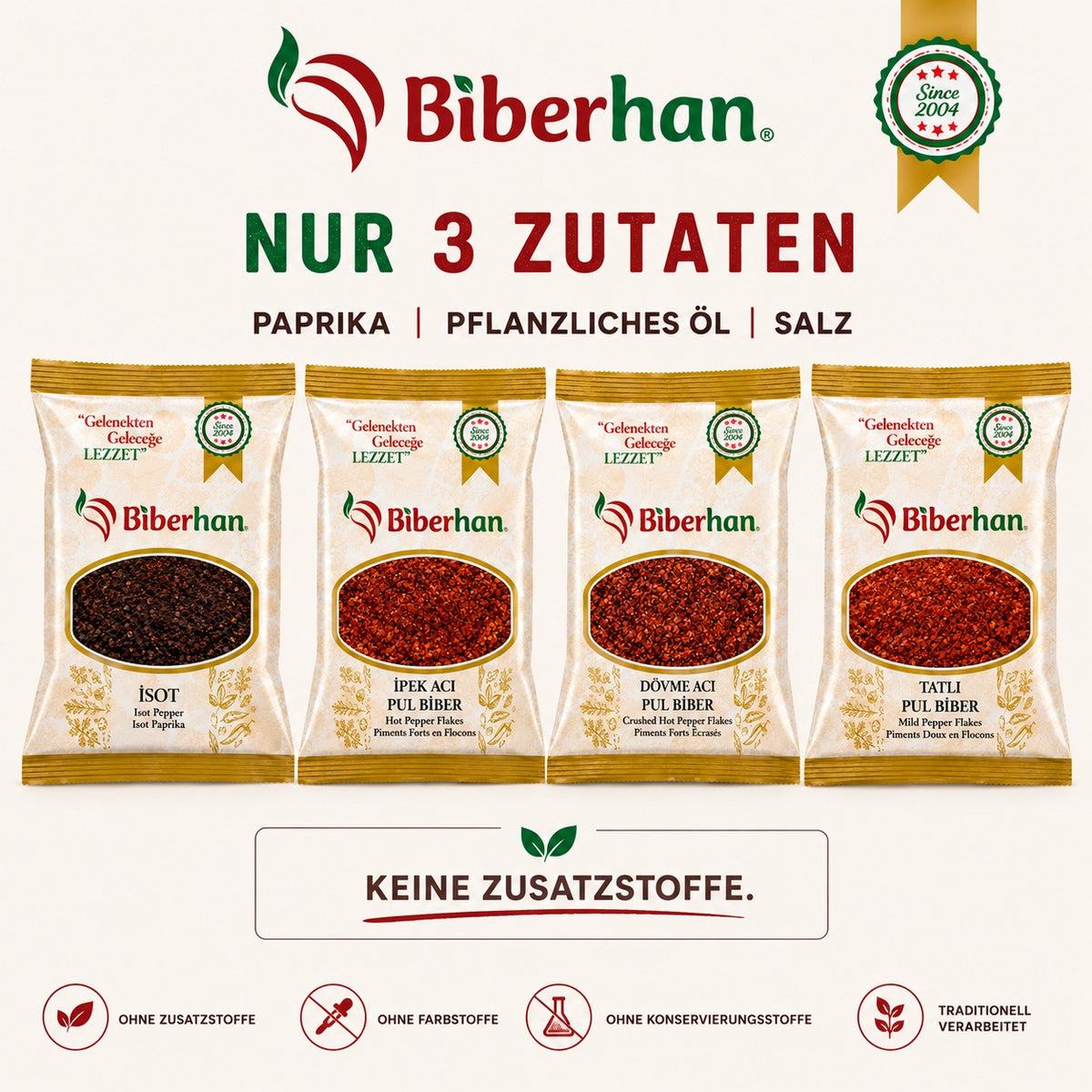 Biberhan Gaziantep Tatlı Biber Pul 250 g