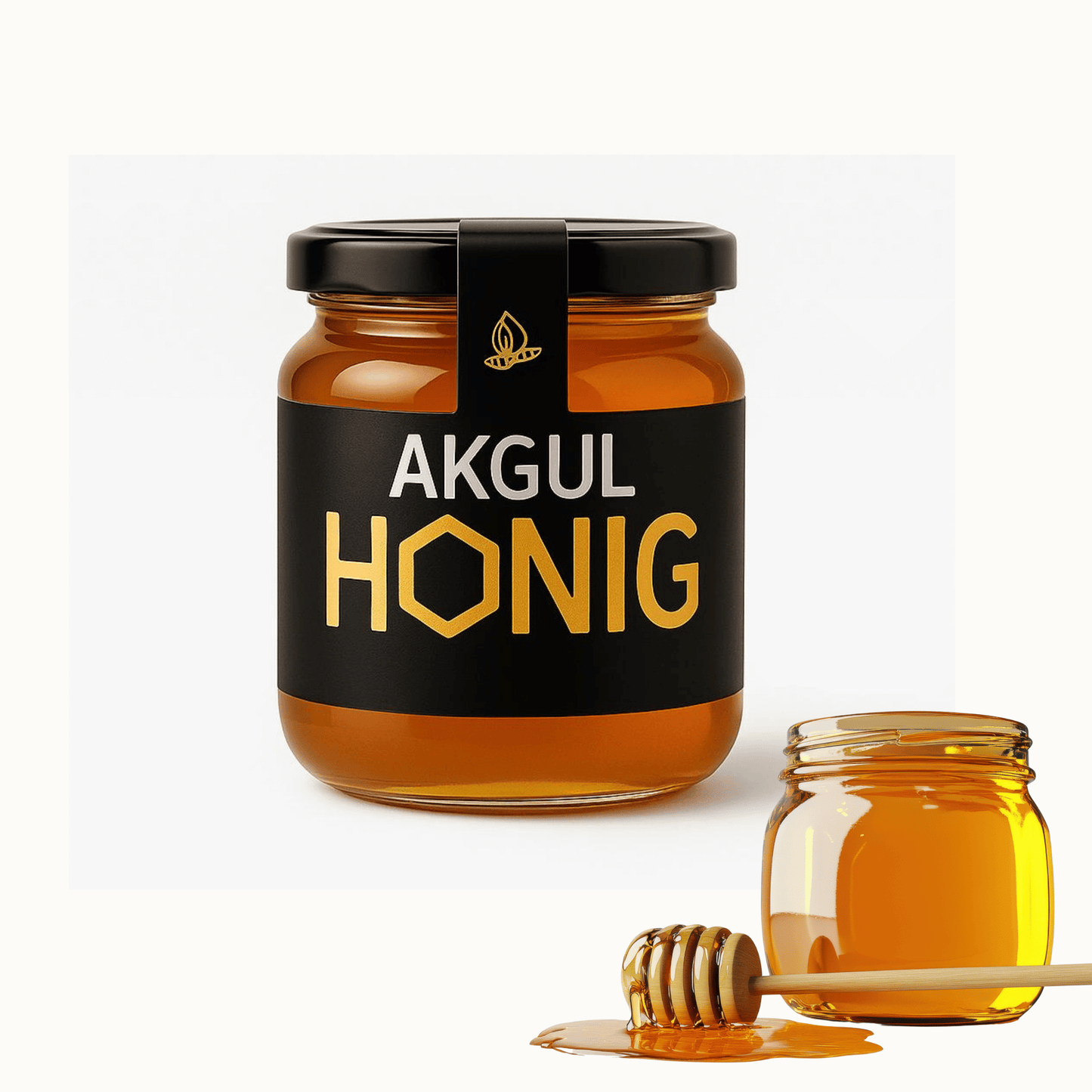 500 Gramm 100% Echter Deutscher Blütenhonig – Regional aus Velbert (NRW) – Laborgeprüft, ohne Zusätze & naturbelassen, Premium Qualität echter Honig im Glas, direkt vom Imker (500 Gramm)