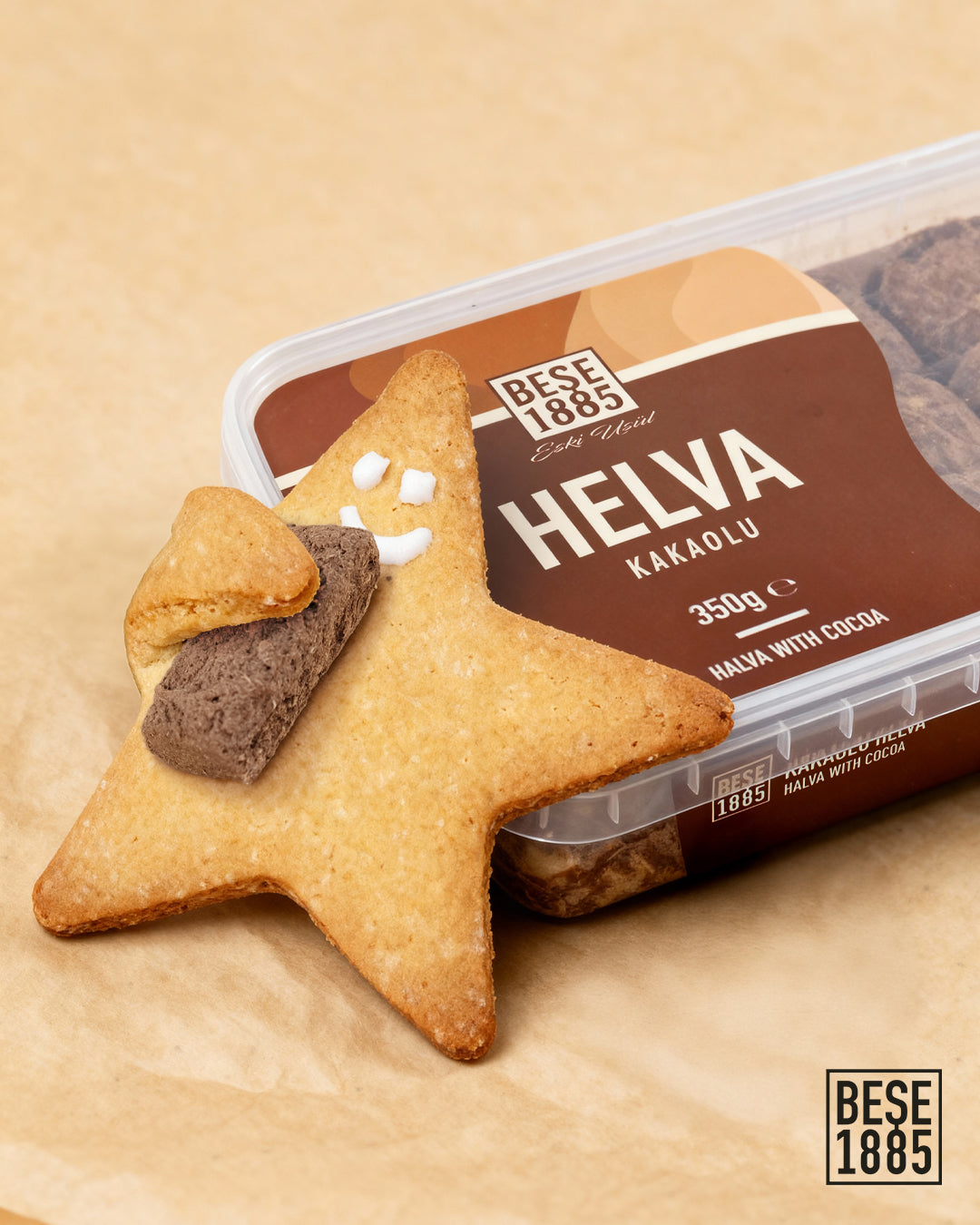 Delicious halva from Turkey, 350g – Tahini halva – 52% sesame paste – Gluten-free – No glucose syrup, palm oil &amp; artificial sweeteners – Halva, perfect for special occasions (cocoa) 