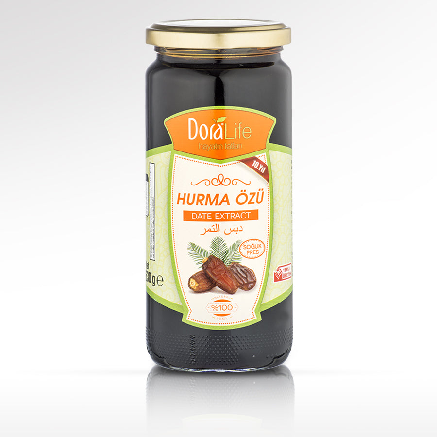 100% Reines Dattelsextrakt - Sirup 640g – 100% Naturrein, Kaltgepresst, Zuckerfrei, Ohne Zusatzstoffe, Traditionell Hergestellt, Vegane Energiequelle, Dattel-Extrakt (Dattel-Extrakt)