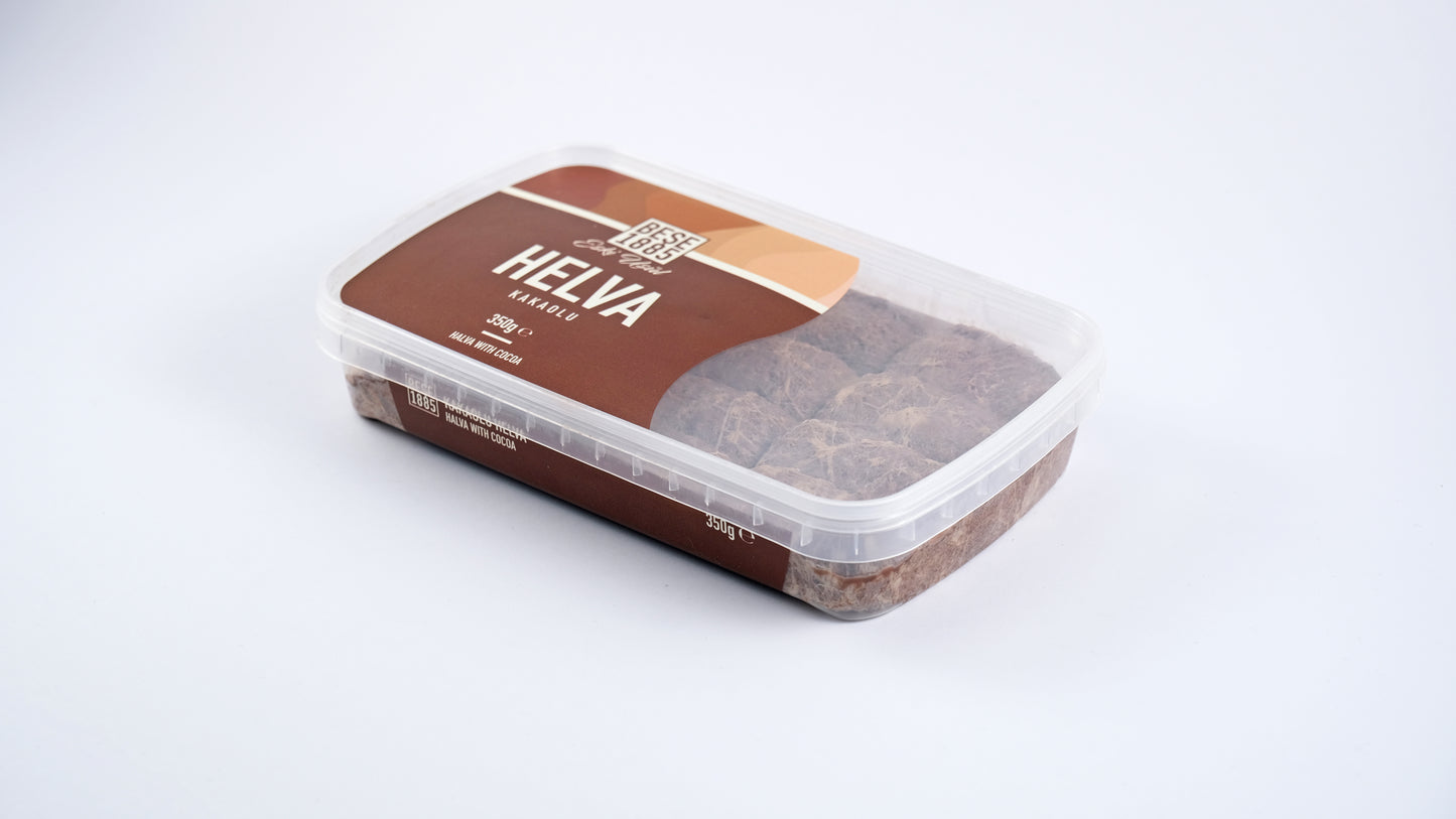 Delicious halva from Turkey, 350g – Tahini halva – 52% sesame paste – Gluten-free – No glucose syrup, palm oil &amp; artificial sweeteners – Halva, perfect for special occasions (cocoa) 