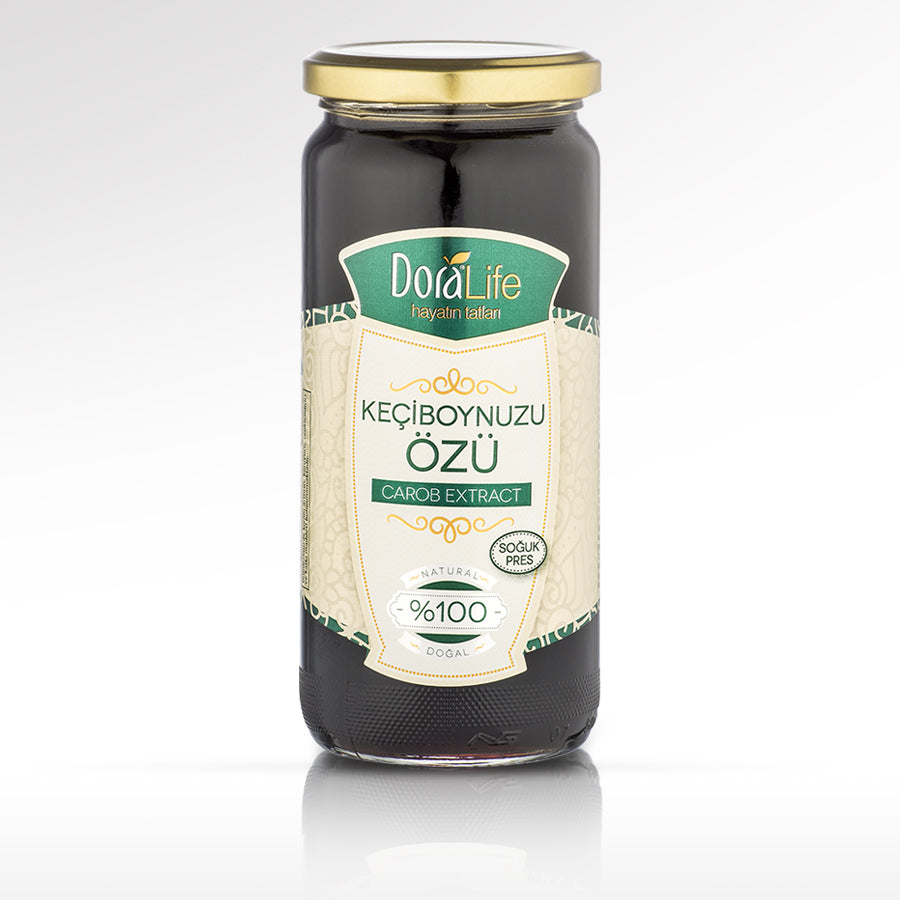 100% Reines Johannisbrot-Extrakt - Sirup 640g – 100% Naturrein, Kaltgepresst, Zuckerfrei, Ohne Zusatzstoffe, Traditionell Hergestellt, Vegane Energiequelle, Carob-Extrakt (Johannisbrot-Extrakt)