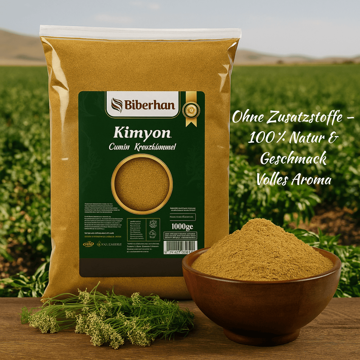 Premium Ground Cumin 500g / Turkish Kimyon – Specially Produced in the UNESCO Gastronomic City of Gaziantep – 100% Natural, No Additives & Intense Aroma (500g)
