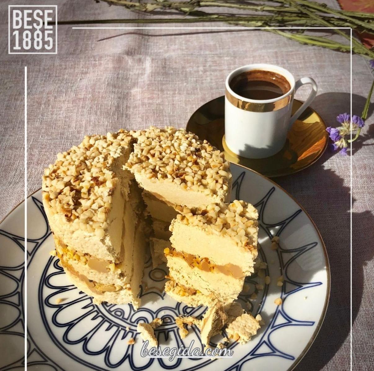 Delicious halva from Turkey, 450g – Special cake-shaped halva, tahini halva – 52% sesame paste – Gluten-free – No glucose syrup, palm oil &amp; artificial sweeteners – Halva (caramel &amp; hazelnut) 