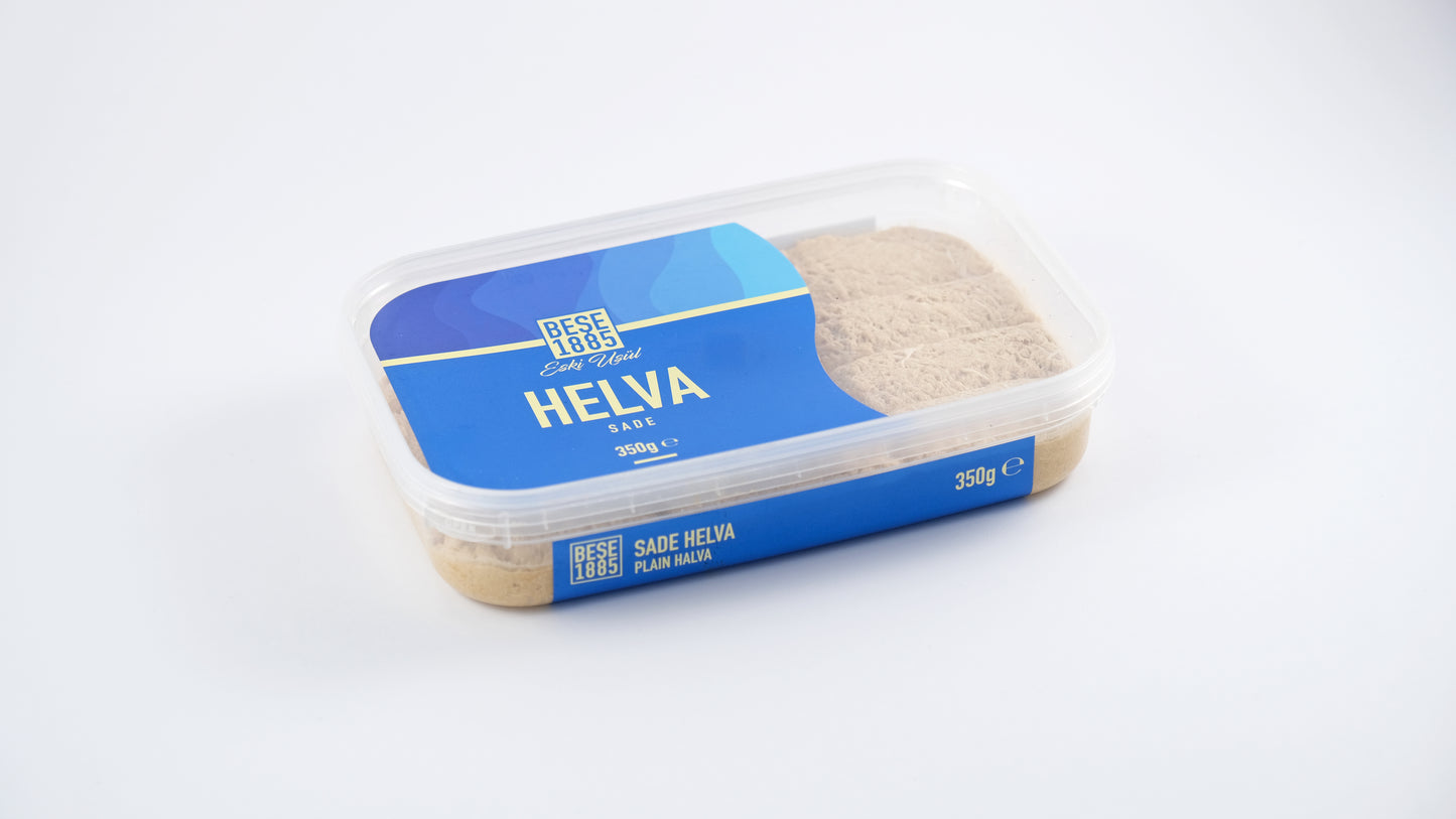 Klassisch Köstliche Halva aus der Türkei 350 g – Tahin-Halva – 52% Sesampaste – Glutenfrei – Ohne Glukosesirup, Palmöl & künstliche Süßstoffe – Halwa, Perfekt für besondere Anlässe (Klassisch)