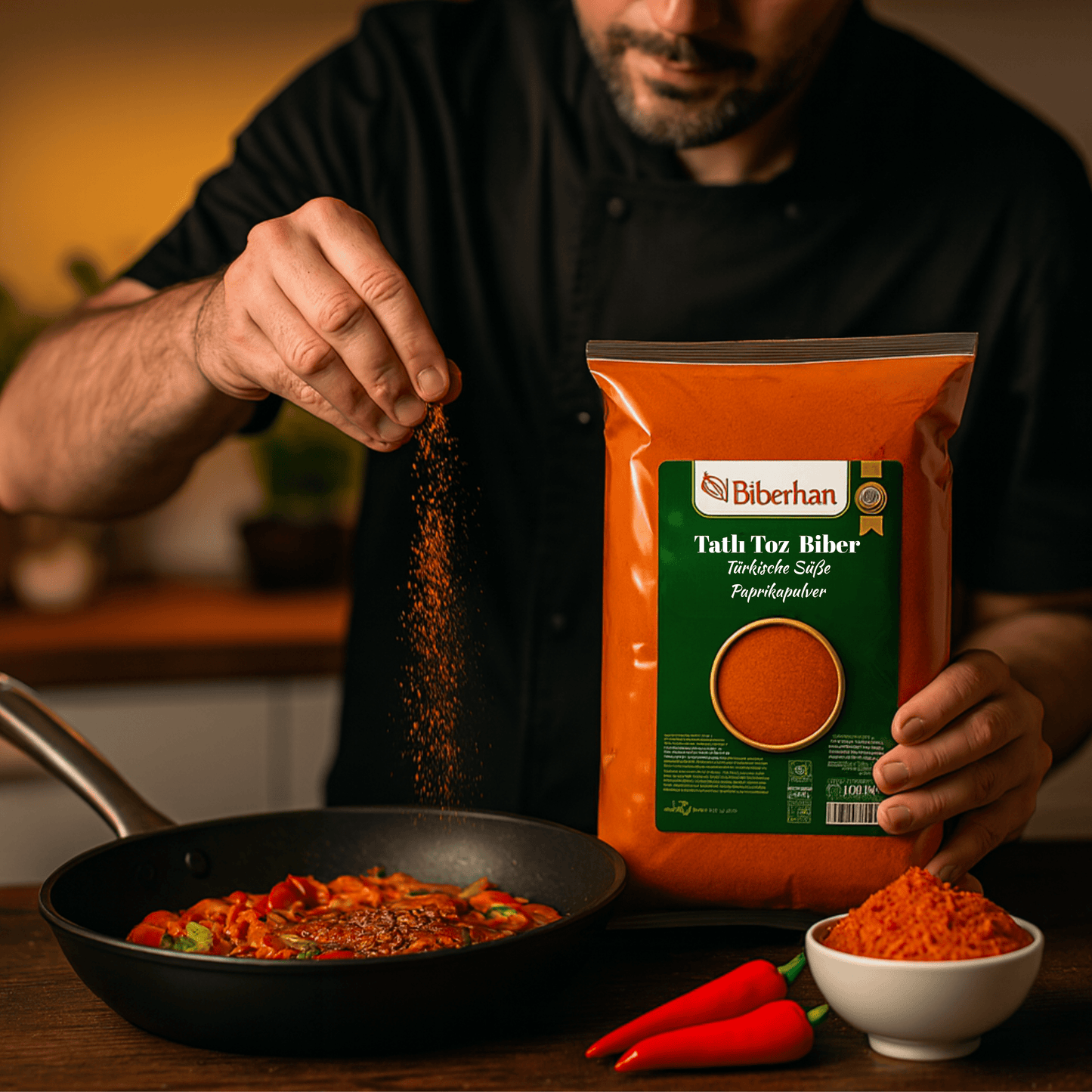 500g Premium Sweet Red Paprika Powder/Turkish Kırmızı Tatlı Toz Biber – Specially produced in the UNESCO culinary city of Gaziantep – 100% Natural, No Additives &amp; Intense Aroma 